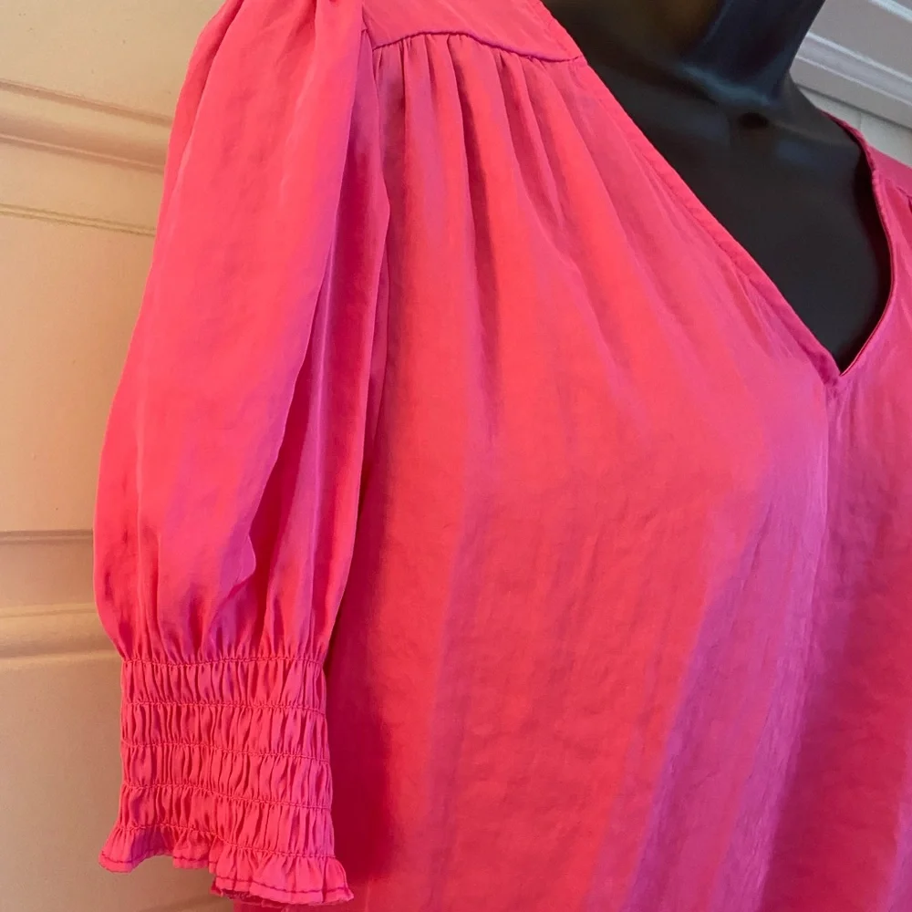 Philosophy Pink V-Neck Blouse - Picture 6 of 9